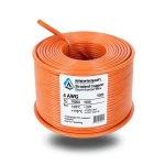 4 AWG 1C Stranded Copper Electrical Wire 1000 Vac PVC Insulation +105°C Orange 500ft | Asharqiyah Cables Company for Industry