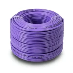 سلك نحاس مصمت مقاوم للحراره احادى النواة معزول PVC 90º مقاس 4 مم² 450/750 فولت طول 300 قدم بنفسجي | شركة الفنار