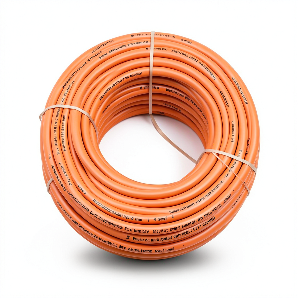 سلك نحاس مصمت مقاوم للحرارة احادى النواة PVC 90º الفنار مقاس 6 مم² 450/750 فولت طول 300 قدم برتقالي | شركة الفنار
