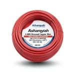 6 AWG Stranded Copper Wire 600 V PVC Insulation +105°C Red | Asharqiyah Cables Company for Industry