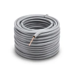 سلك نحاس مصمت مقاوم للحرارة أحادي النواة معزول PVC 90º مقاس 6 مم² 450/750 فولت طول 300 قدم رمادي | شركة الفنار