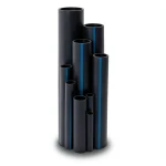 HDPE Plastic Pipe Pressure 16 Bar PE 80 Outer Diameter 63 mm Thickness 5.8 mm Black
