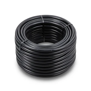 لفة أنابيب بلاستيك HDPE ضغط 16 بار، قطر خارجي 110 mm، سماكة 10 mm، لون أسود