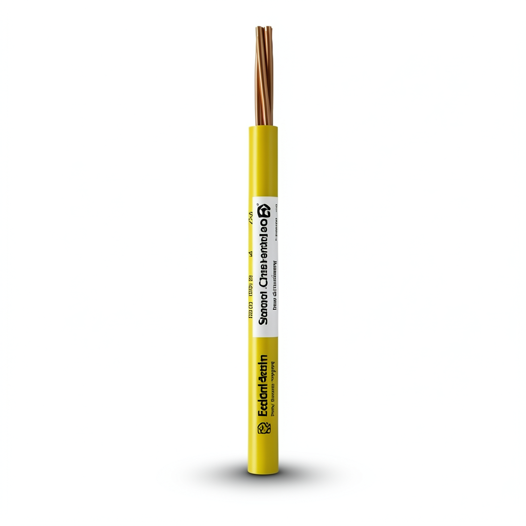 لفة سلك نحاس شعر CU/PVC مساحة مقطع 16mm2، 450/750V، أصفر | شركة كابلات جدة