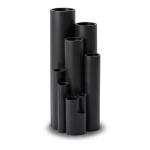High Density Polyethylene Pipe Pressure 10 Bar PE 100 Size 140 mm Thickness 8.3 mm Black