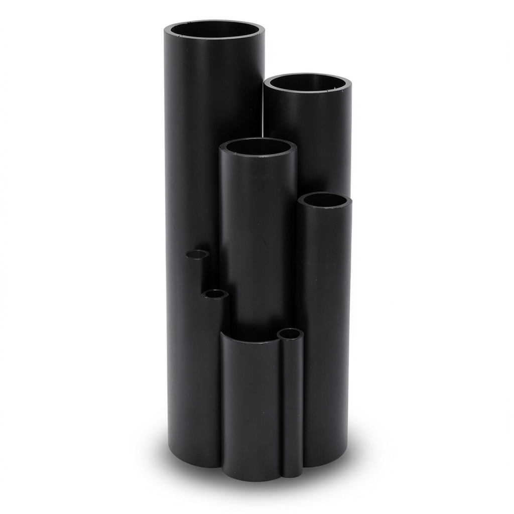 HDPE Pipe Pressure 10 Bar PE 100 Size 225 mm Thickness 13.4 mm Black Color