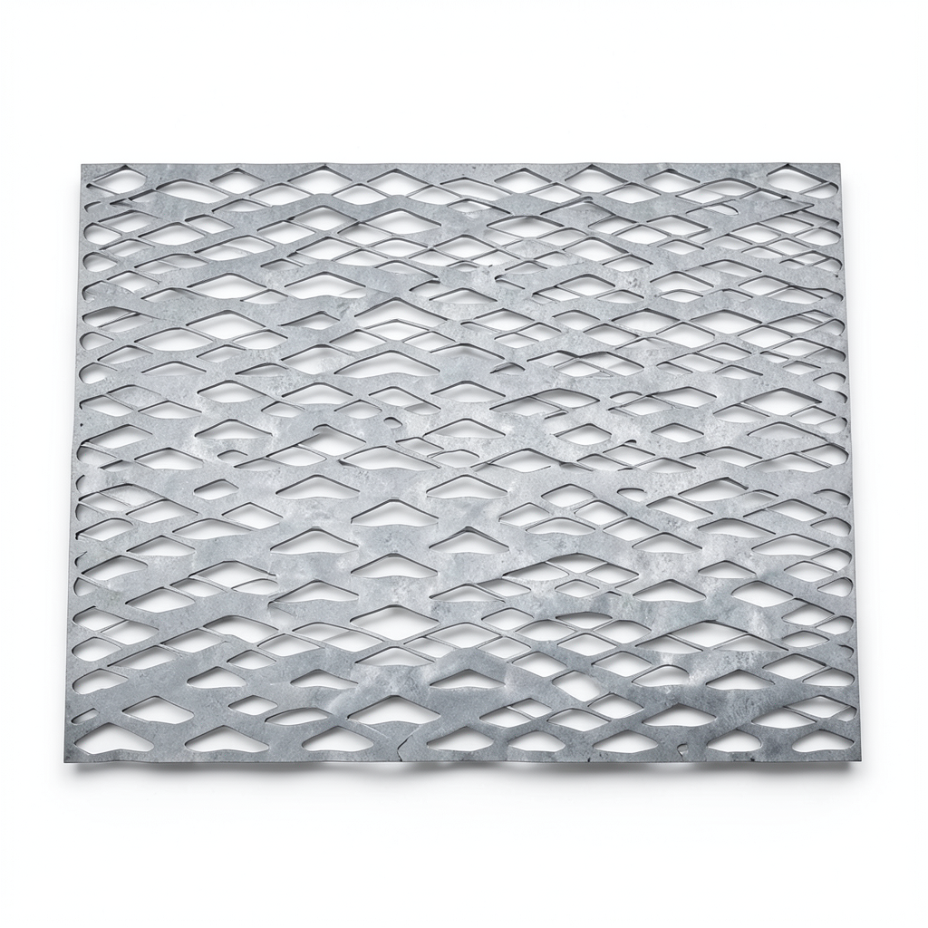 Hot Rolled Expanded Mesh Memari Shape Wire Diameter 3.8 mm Width 2.44 M Length 3 M