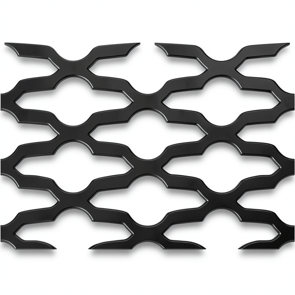 Hot Rolled Expanded Metal Mozakhraf Design 1.2 mm Thickness 2.44 M Width 1 M Length