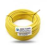 سلك نحاس شعر CU/PVC مقاس 10mm2، 450/750V، أصفر | شركة كابلات جدة