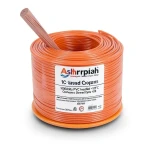 سلك كهربائي مفرد 3 AWG نحاس مجدول 1000 فولت عزل PVC +105°C برتقالي، طول 500 قدم | شركة كابلات الشرقية للصناعة
