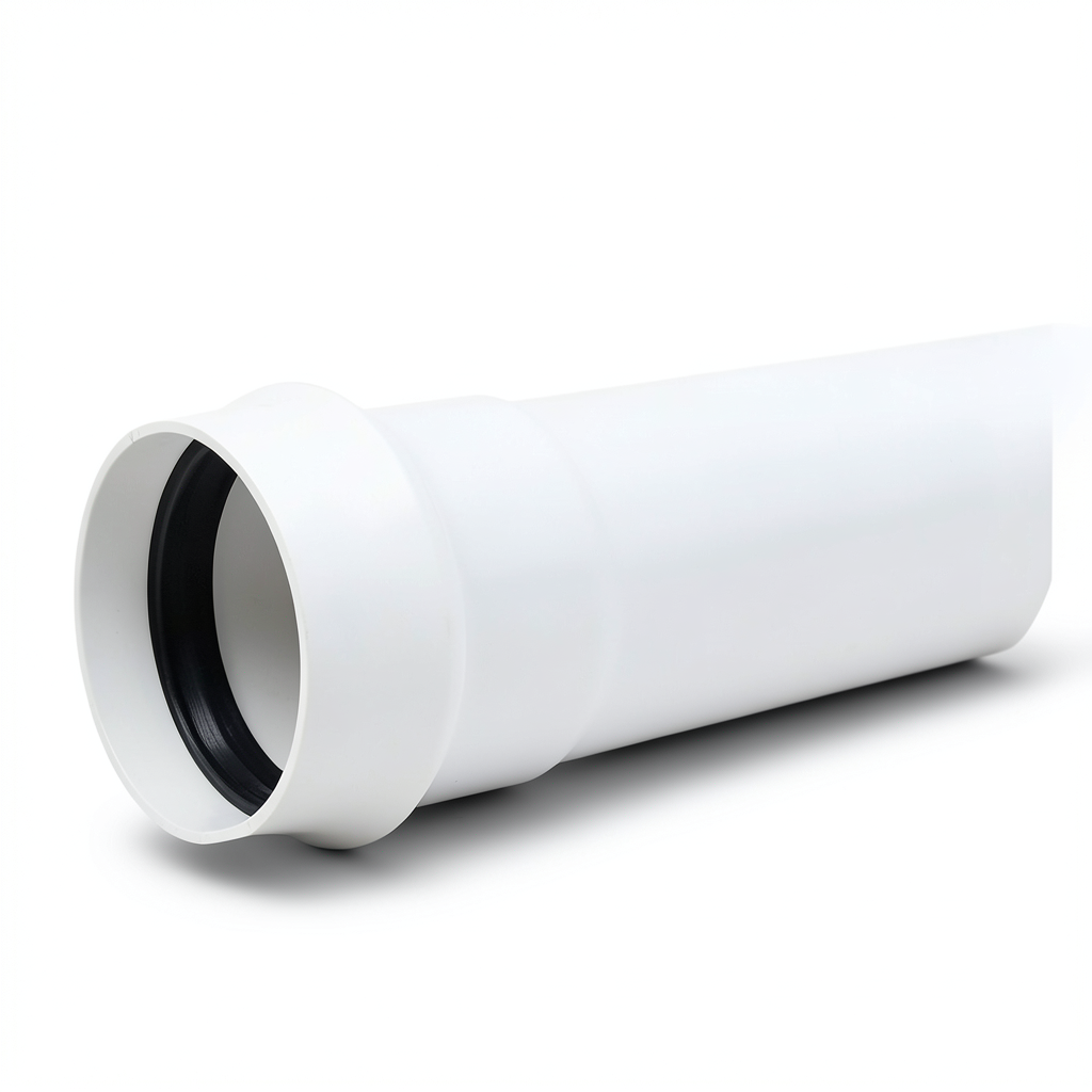 UPVC Pipes PN 2 Bar Class 1, Size 200 mm, Thickness 1.8 mm, White Color