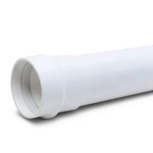 مواسير UPVC ضغط 2 بار كلاس 1، مقاس 125 مم، سماكة 1.8 مم، لون أبيض
