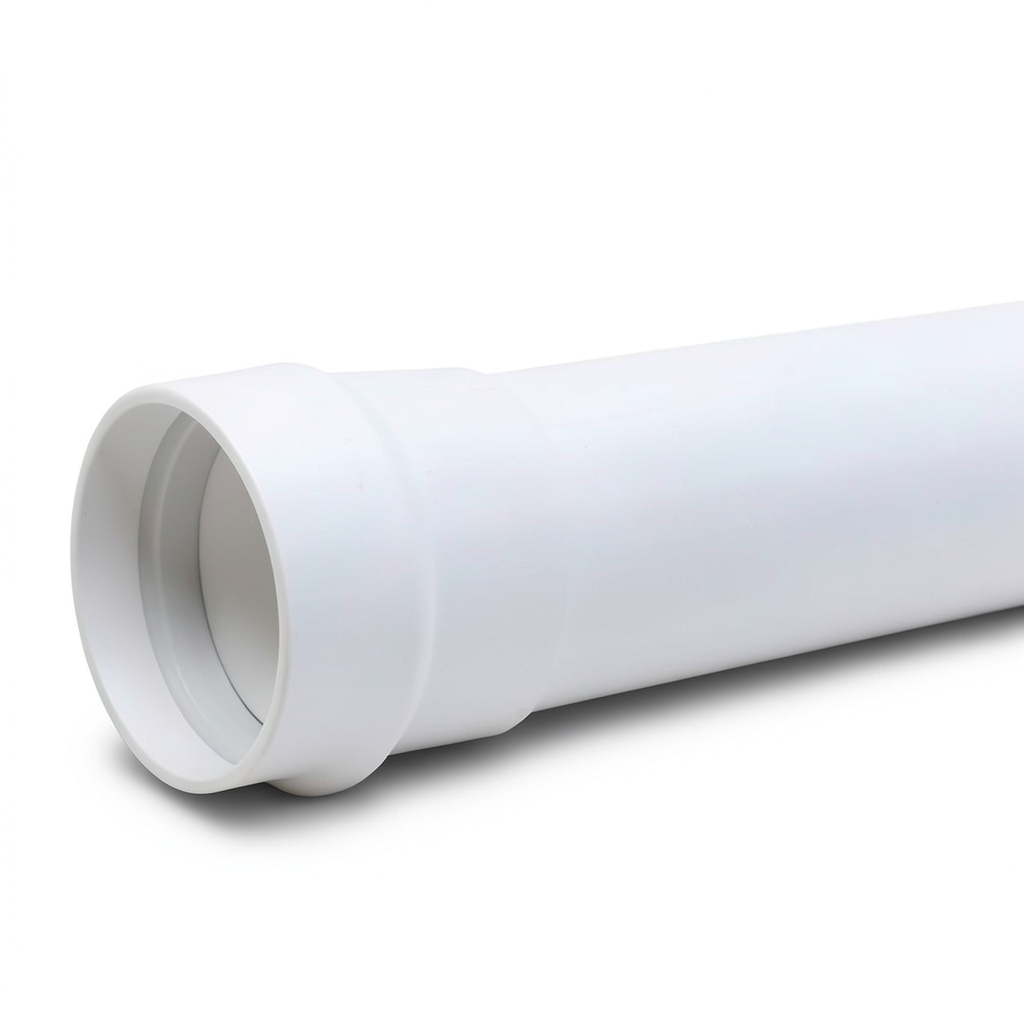 مواسير UPVC ضغط 2 بار كلاس 1، مقاس 125 مم، سماكة 1.8 مم، لون أبيض