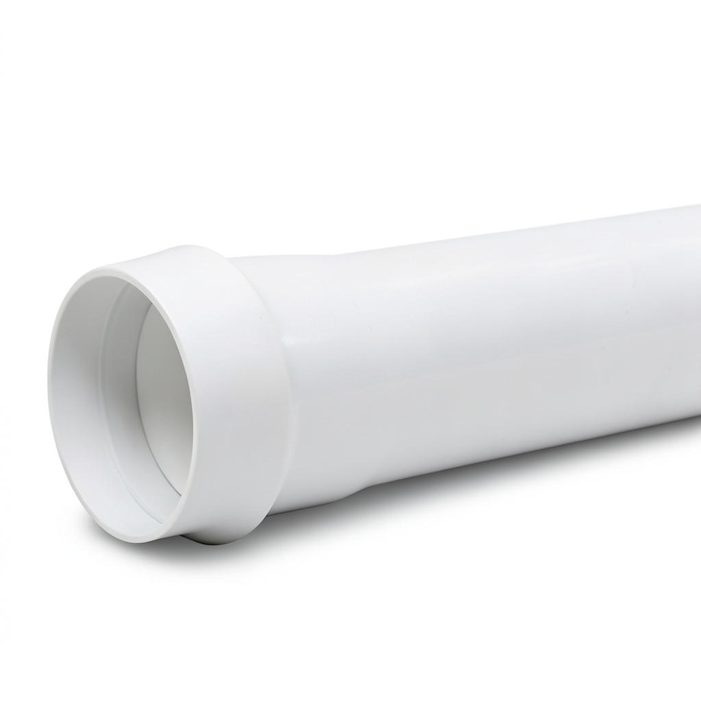 مواسير UPVC ضغط 6 بار كلاس 3، مقاس 50 مم، سمك 1.8 مم، لون ابيض