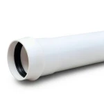 UPVC Plastic Pipe PN 2 Bar Class 1, Size 560 mm, Thickness 4.2 mm, White Color