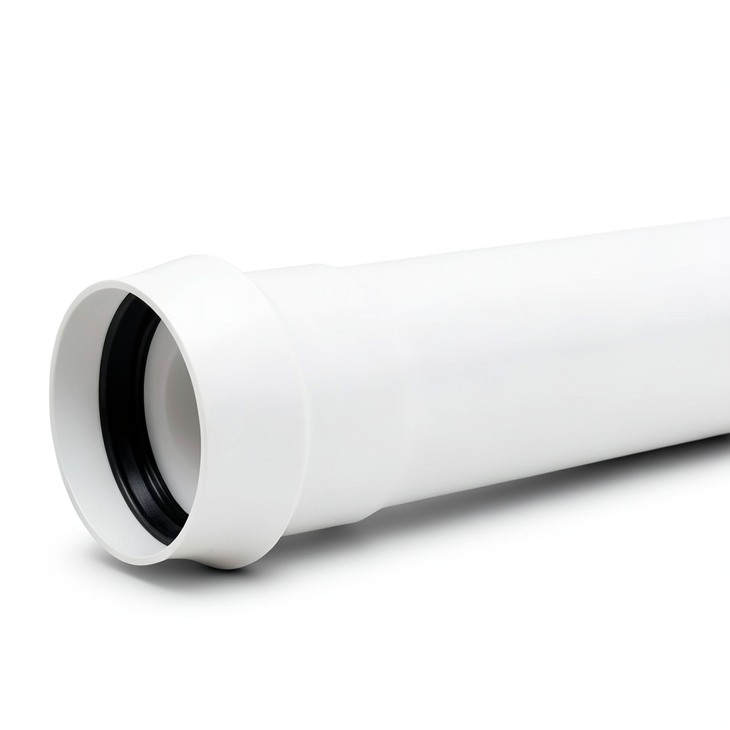 UPVC Pipe PN 2 Bar Class 1, 630 mm OD, 2.5 mm Thickness, White