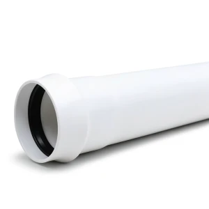 أنابيب بلاستيك UPVC كلاس 1 ضغط 2 بار، مقاس 800 مم، سمك 6.4 مم، لون أبيض