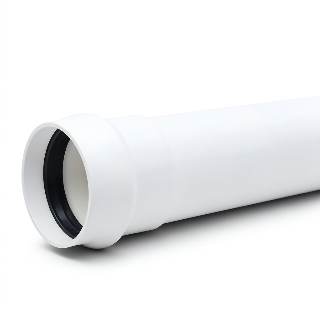 UPVC Pipe PN 2 Bar Class 1, Size 400 mm, Thickness 3.2 mm, White Color
