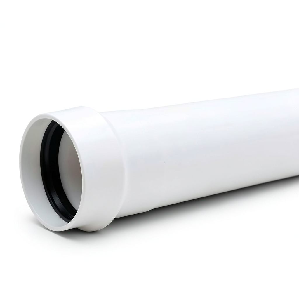 أنابيب بلاستيك UPVC ضغط 2 بار كلاس 1، مقاس 250 مم، سماكة 2 مم، لون أبيض