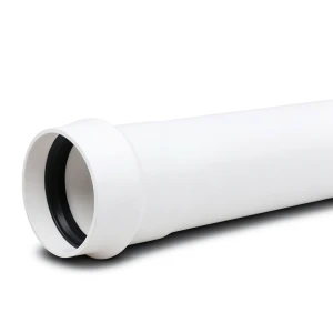 انابيب بلاستيك UPVC ضغط 6 بار كلاس 3، مقاس 125 مم، سماكة 3.7 مم، لون ابيض