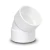 UPVC Plastic Elbow 45° 8 Inch White - Image 1