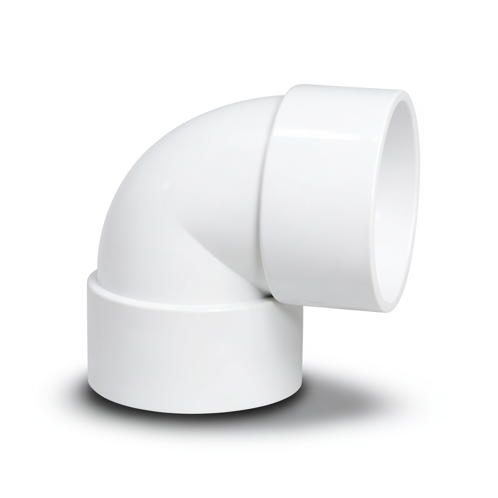 كوع UPVC 87.5° مقاس 1/2 إنش لون أبيض