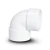 كوع بلاستيك UPVC 87.5° مقاس 1 إنش أبيض - Image 1