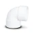 كوع بلاستيك UPVC 87.5° مقاس 1/2 1 إنش أبيض - Image 1