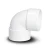 كوع UPVC 87.5° مقاس 3/4 إنش أبيض - Image 1