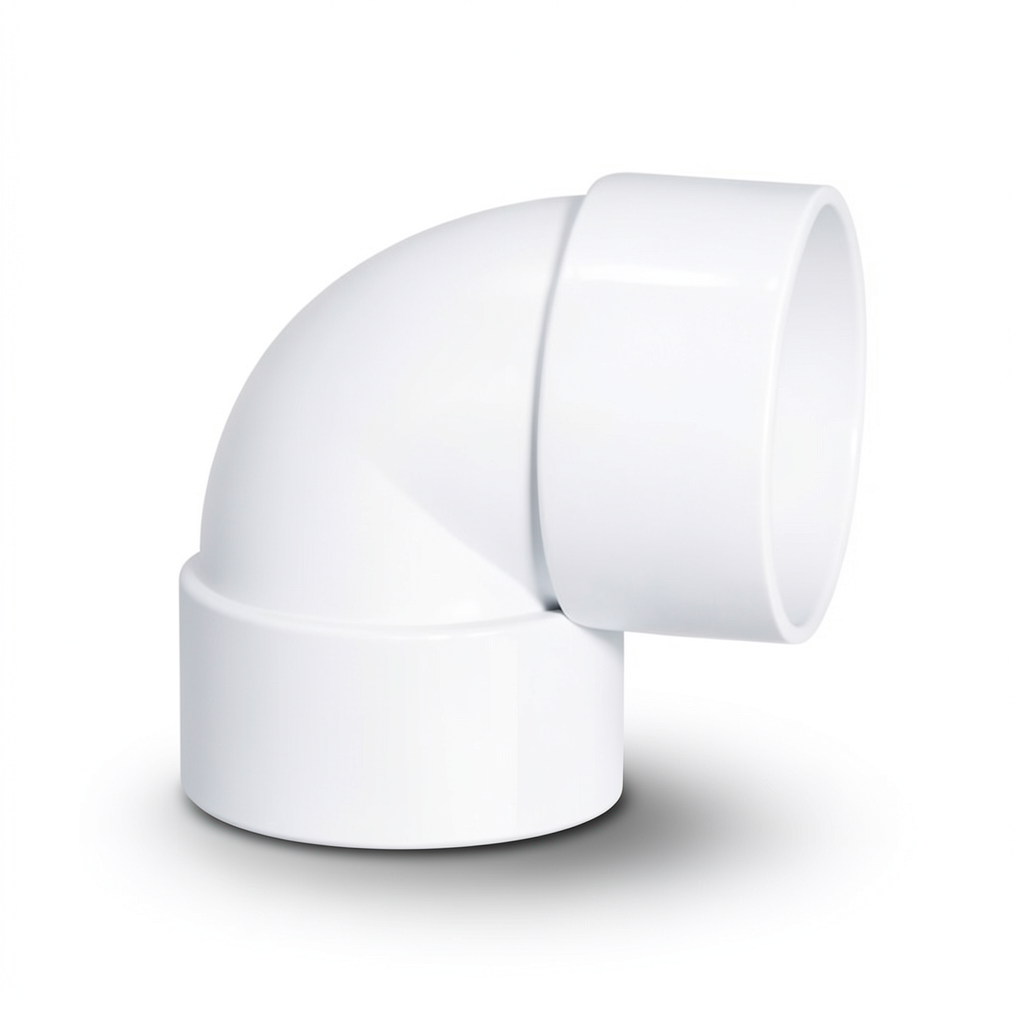 كوع UPVC 87.5° مقاس 8 إنش أبيض اللون