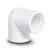 UPVC Elbow 87.5° With Female Thread 1/2 Inch, White - Image 1