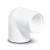 كوع بلاستيك UPVC 87.5° بسن داخلي مقاس 1 1/2 إنش أبيض - Image 1