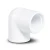 كوع بلاستيك UPVC 87.5° بسن داخلي مقاس 2 إنش لون أبيض - Image 1