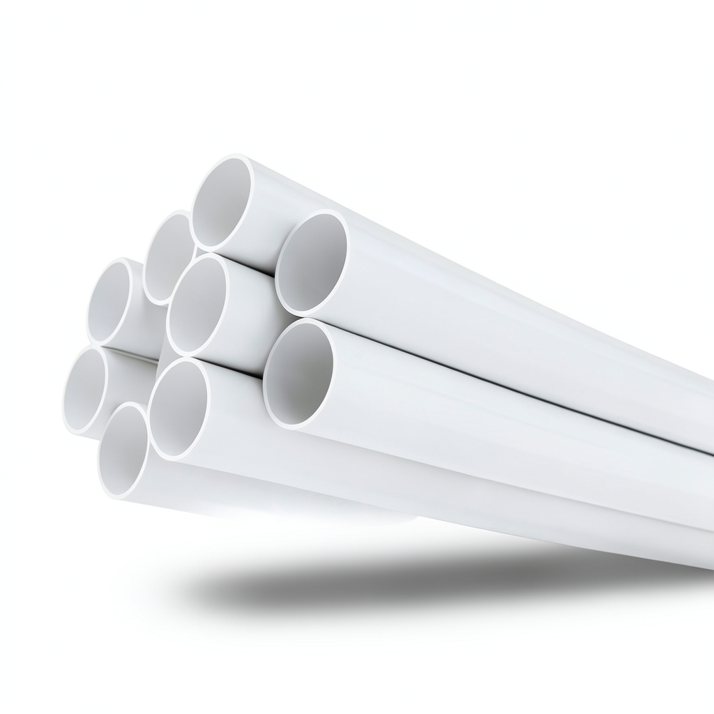 مواسير UPVC مقاس 2 إنش ضغط 11 بار سمك 2.31 مم لون أبيض