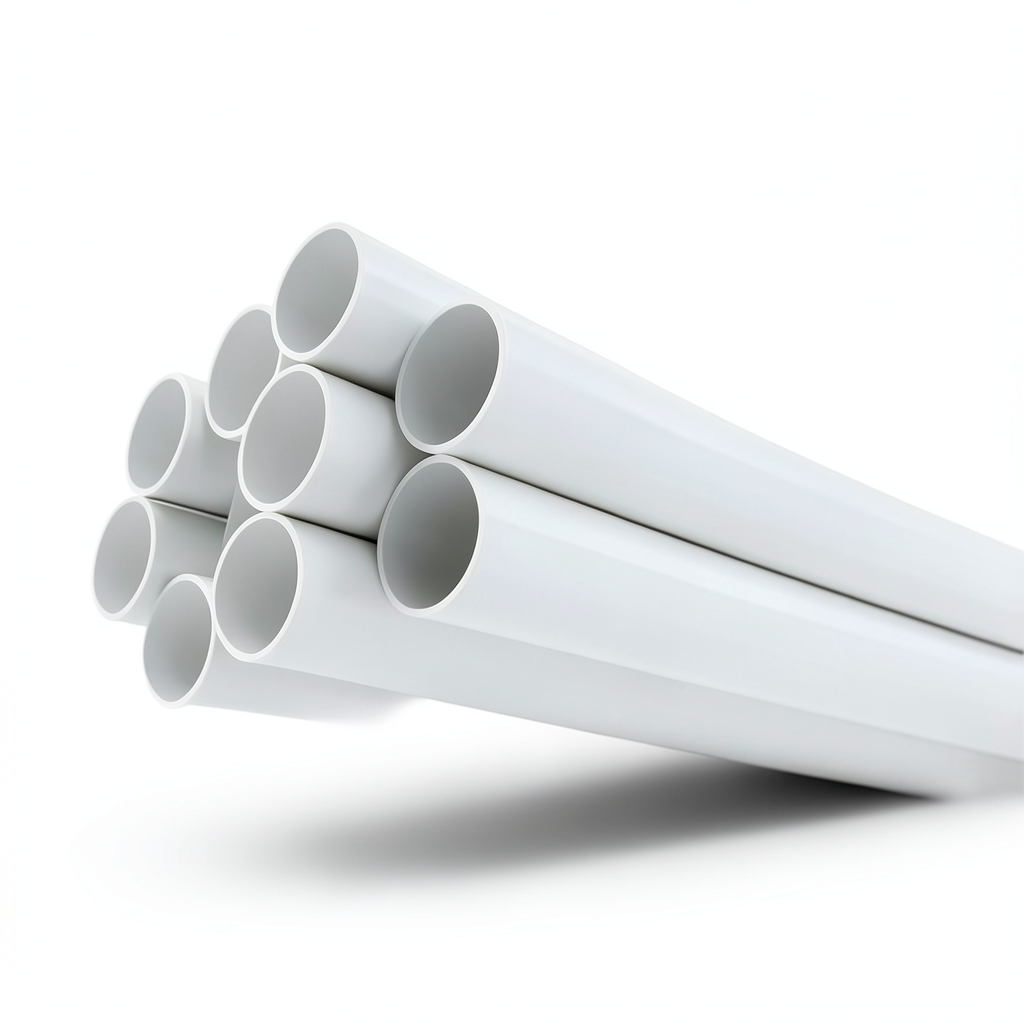 مواسير بلاستيك UPVC مقاس 3/4 إنش سمك 1.54 مم لون أبيض
