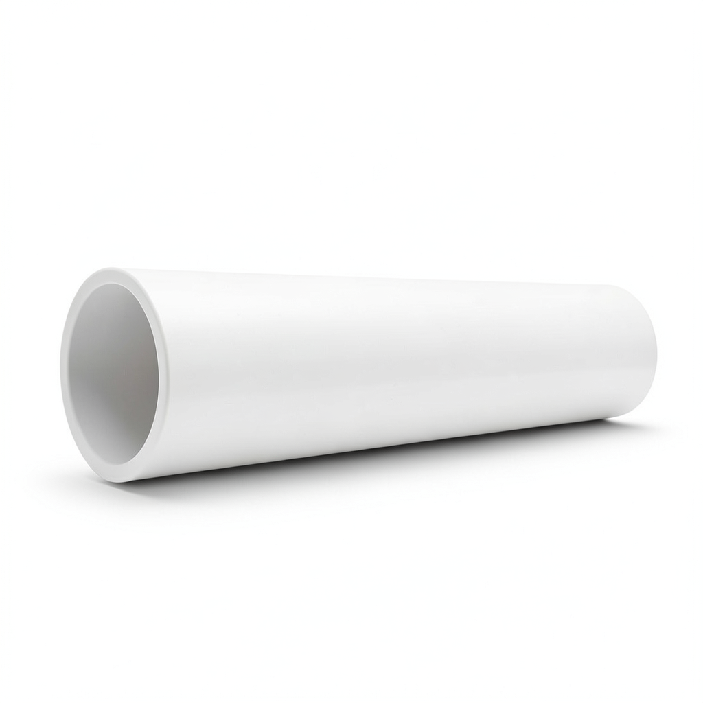 مواسير بلاستيك UPVC ضغط 13.8 بار مقاس 1 إنش سمك 1.6 مم لون أبيض