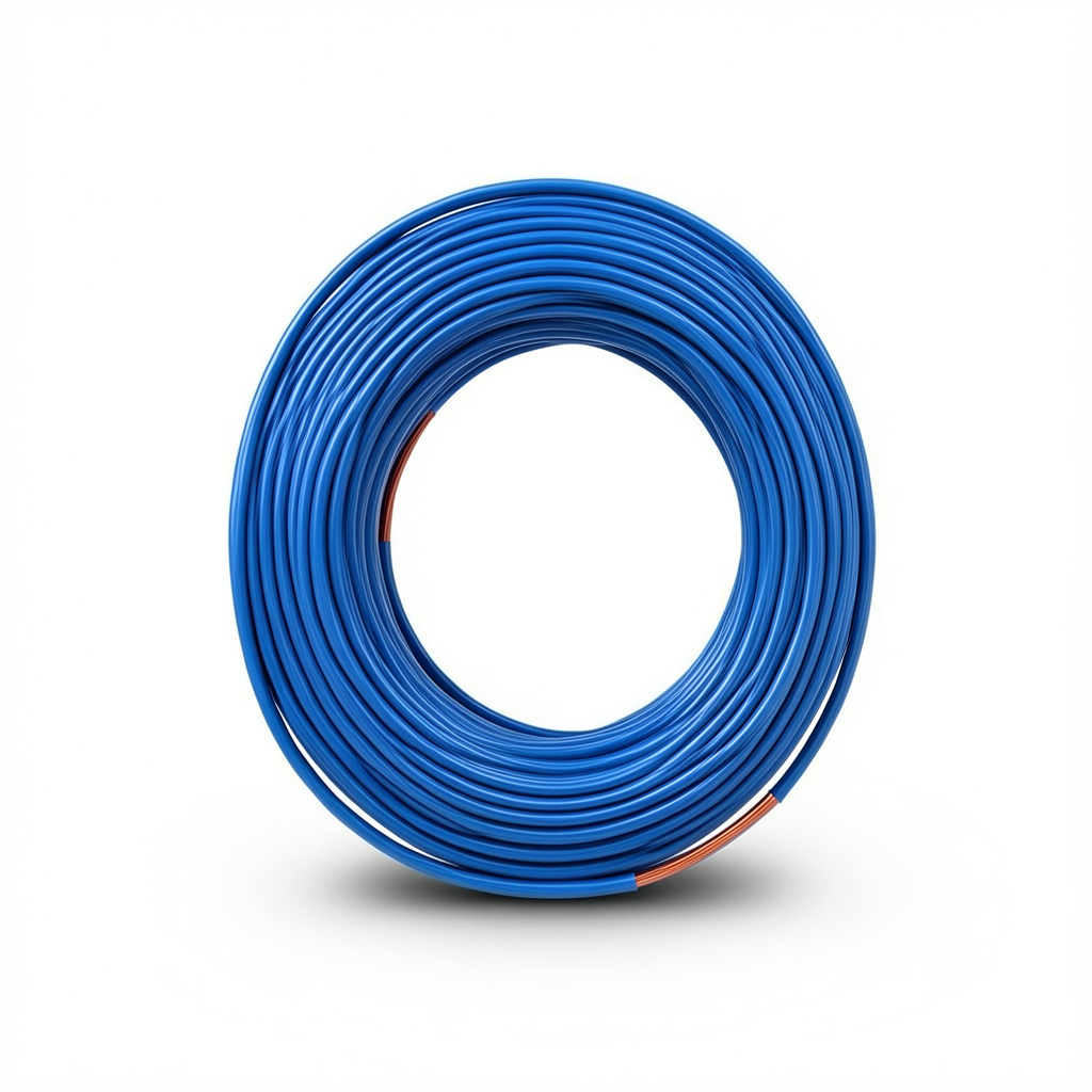 سلك مجدول نحاس 1.5mm 450/750 فولت عزل PVC لون أزرق