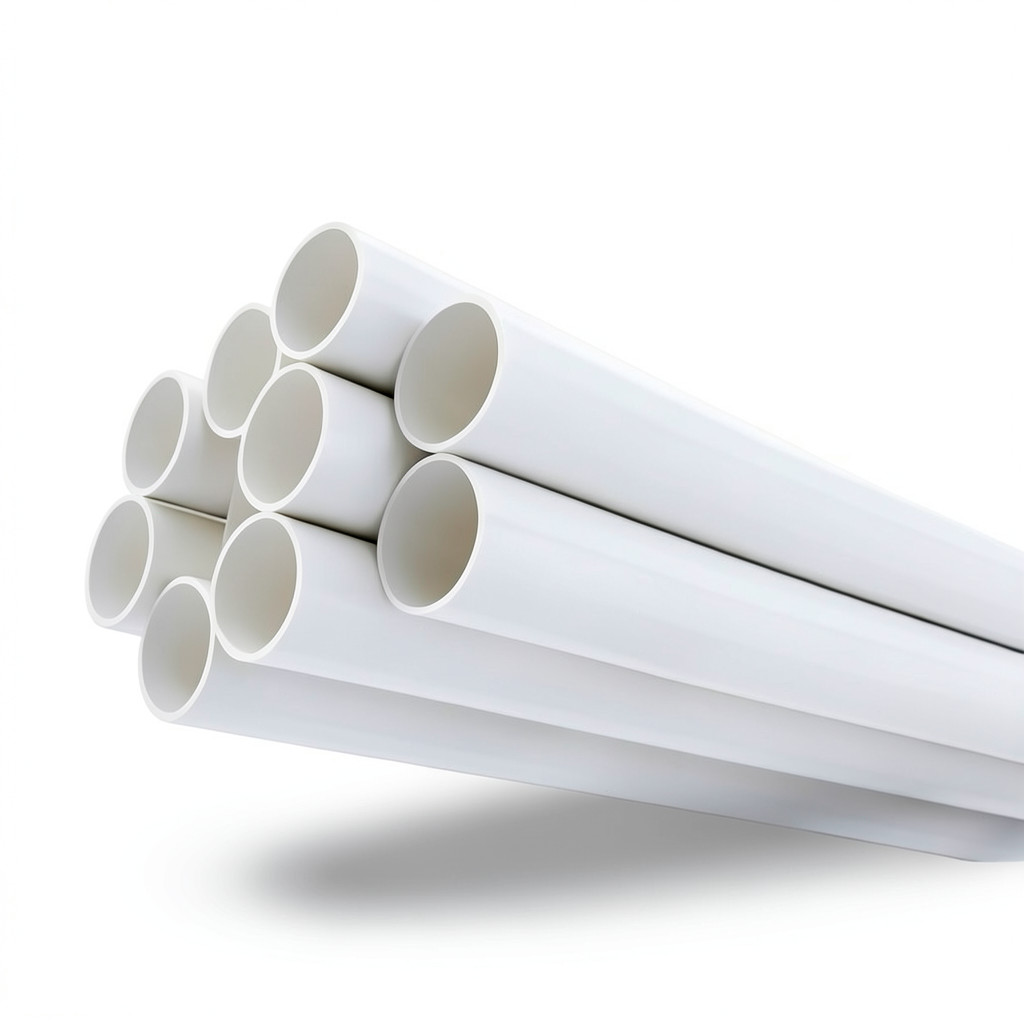 مواسير بلاستيك UPVC ضغط 13.8 بار مقاس 1 1/4 إنش سمك 2.01 مم لون أبيض