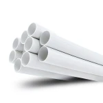 مواسير بلاستيك UPVC ضغط 13.8 بار مقاس 1 1/2 إنش سمك 2.29 مم لون أبيض