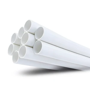 مواسير بلاستيك UPVC ضغط 13.8 بار مقاس 2 إنش سمك 2.87 مم لون أبيض