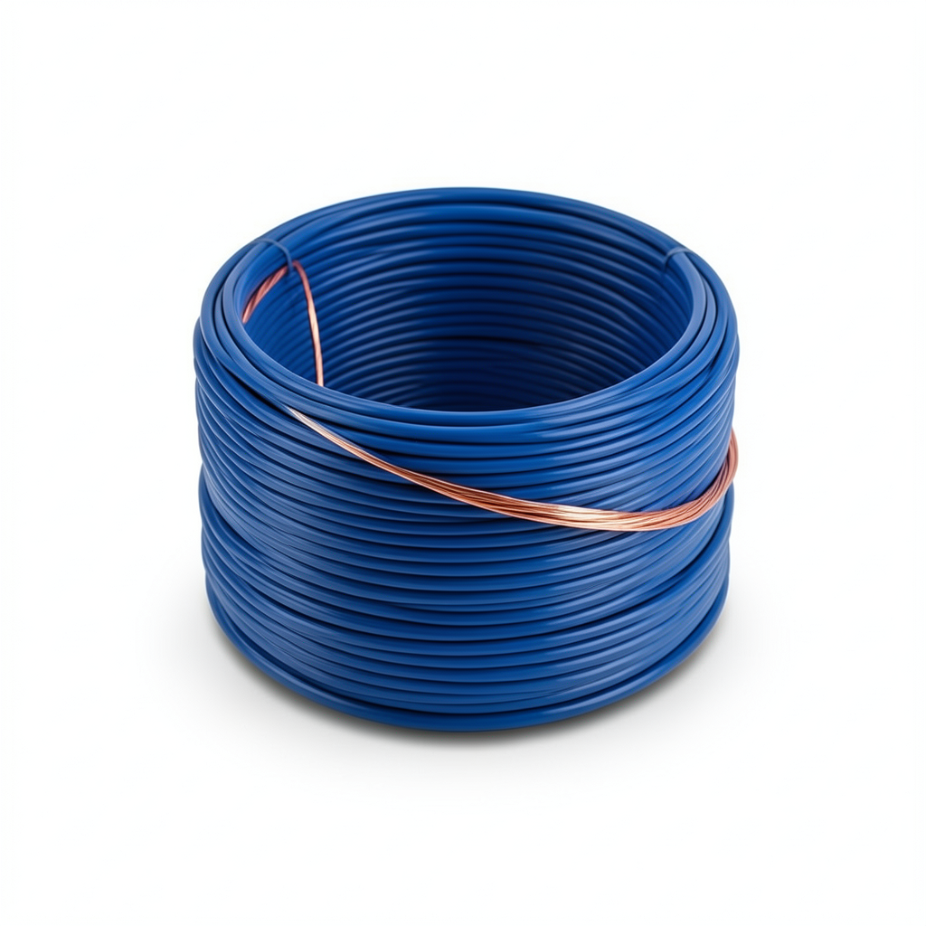 سلك مجدول نحاس 10 ملي 450/750 فولت عزل PVC لون ازرق