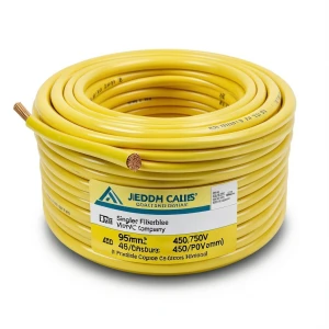 Single Core Flexible Wire CU/PVC 95mm2, 450/750V, Yellow | Jeddah Cables Company