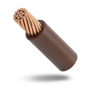 سلك مجدول نحاس 1.5 مم 450/750 فولت عزل PVC بني