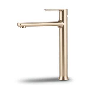 خلاط مغسلة ايطالي اتوماتيك نحاس لون برونزي فاتح عالي