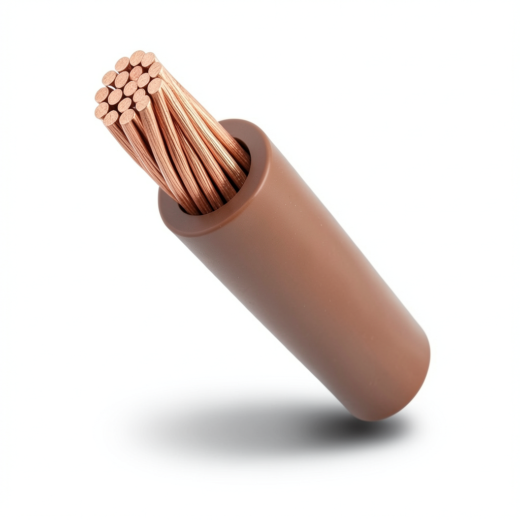 4mm2 Stranded Copper Electric Wire, 450/750V PVC Insulation, Brown