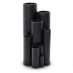 أنابيب HDPE ضغط 10 بار PE 100 مقاس 110 مم سمك 6.6 مم لون أسود