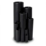 أنابيب بلاستيك HDPE ضغط 10 بار PE 100 مقاس 125 مم سمك 7.4 مم لون أسود
