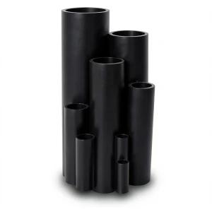 أنابيب بلاستيك HDPE ضغط 10 بار PE 100 مقاس 125 مم سمك 7.4 مم لون أسود