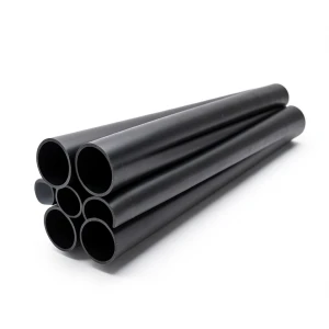 High Density Polyethylene Pipe Pressure 10 Bar PE 100 Size 140 mm Thickness 8.3 mm Black