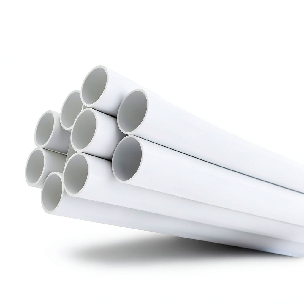 مواسير بلاستيك UPVC ضغط 13.8 بار مقاس 1 1/4 إنش سمك 2.01 مم لون أبيض